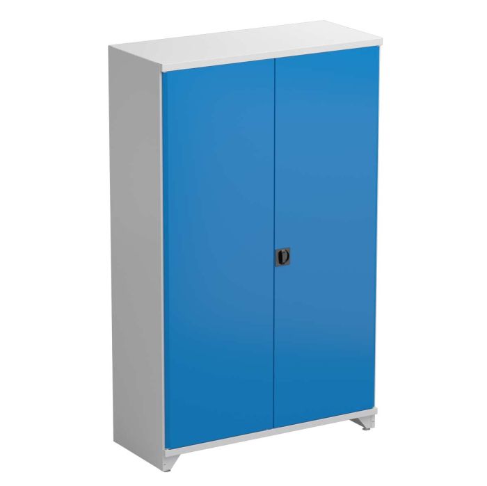 Hyllykaappi Treston SC, lev. 1230 mm, syv. 530 mm, siniset ovet