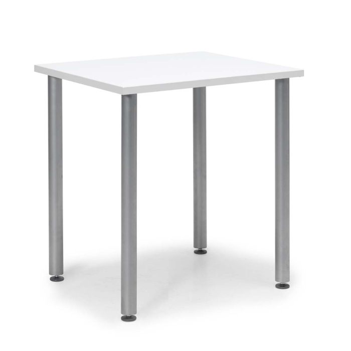 OUTLET - Budget-pöytä 800 x 800 mm, harm.valkoinen taso