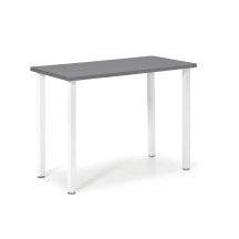 Sivupöytä PRO 1000x500 mm, valk. jalat, taso tummanharmaa