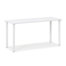 Sivupöytä PRO 1500x500 mm, valkoiset jalat, taso valkoinen