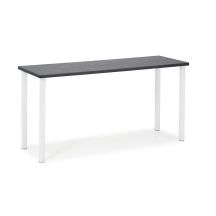 Sivupöytä PRO 1500x500 mm,  valk. jalat, taso musta puusyy