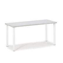 Sivupöytä PRO 1500x500 mm,  valk. jalat, taso valkotammi