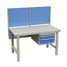 Treston RTP-työpöytä laatikostolla ja reikälevyllä 1500x750 mm