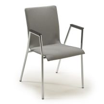Cadeira-tuoli käsinojilla, tummanharmaa
