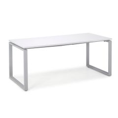 OUTLET - Square-pöytä 1800 mm, valkoinen, harmaa jalka