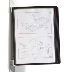 Selailuteline Vario® Magnet Wall A4, musta, 5 taskua
